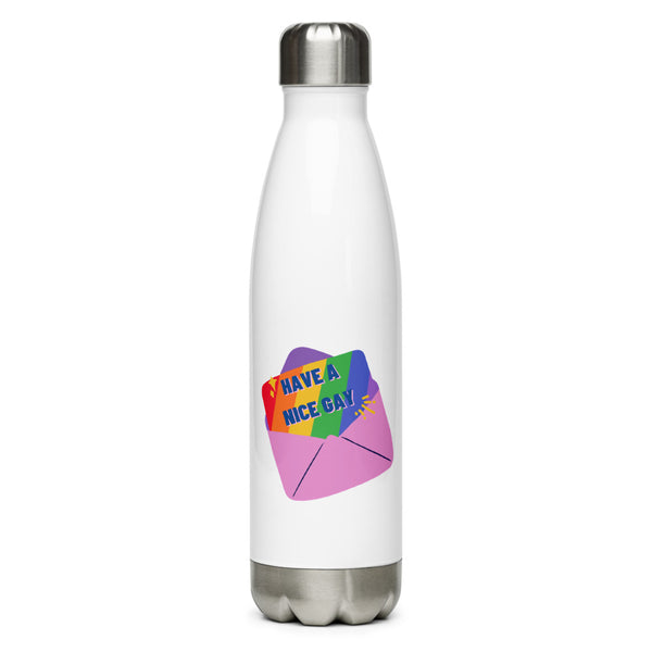 Have A Nice Gay Envelope Stainless Steel Water Bottle