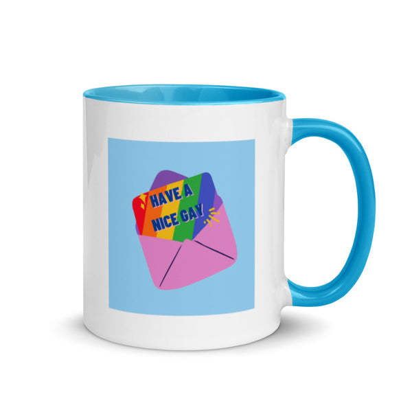 Have A Nice Gay Logo Mug with Color Inside